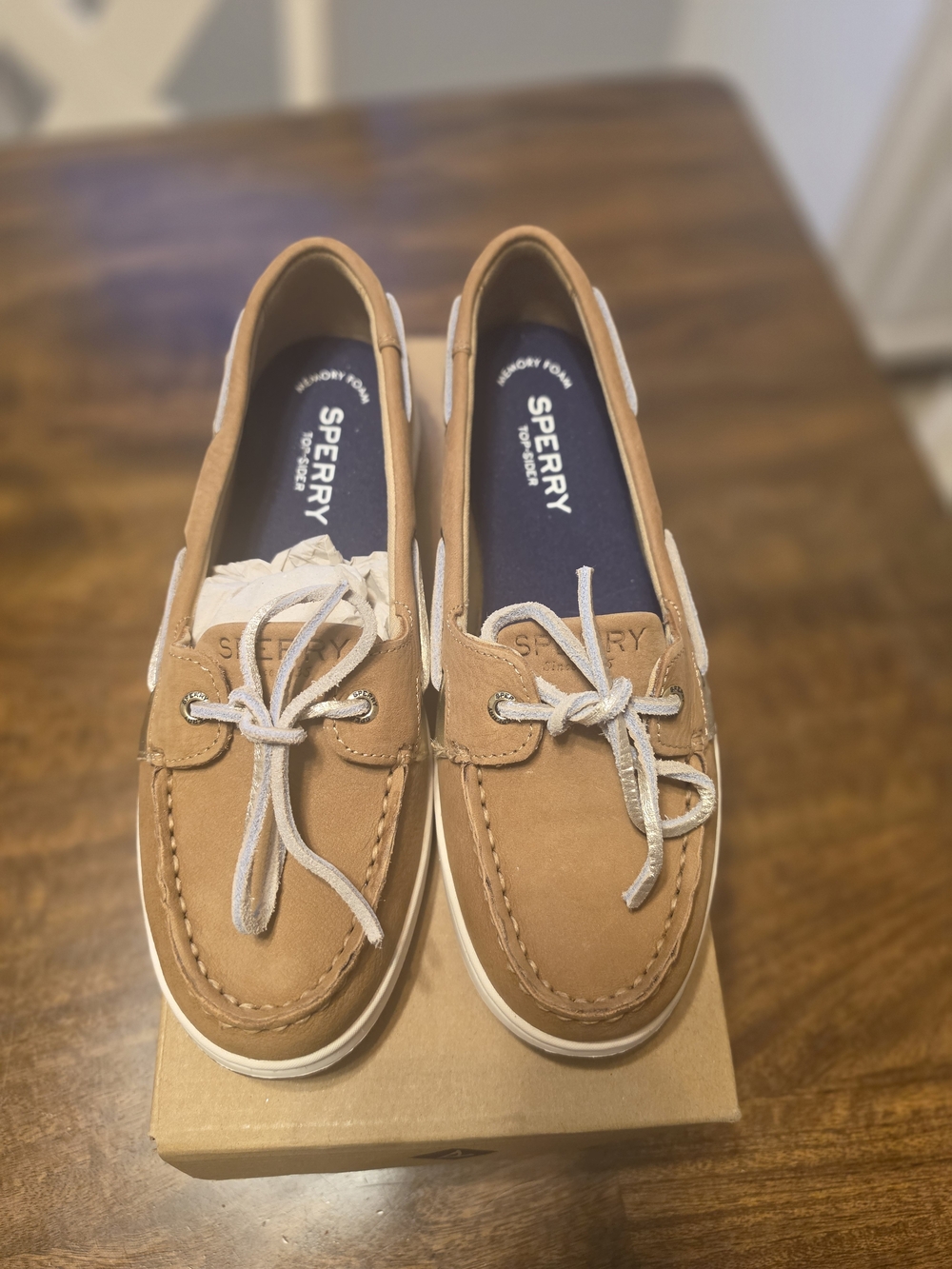 Sperry Kids Brown Boat Shoes with Memory Foam